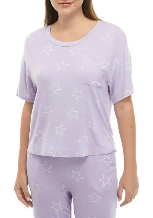 Love, Fire Rayon Spandex Pocket Pajama T-Shirt 1