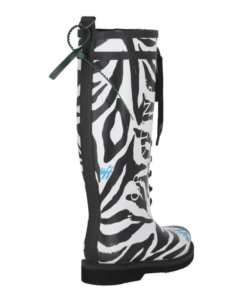 Off-White Zebra Print Rain Boots 3