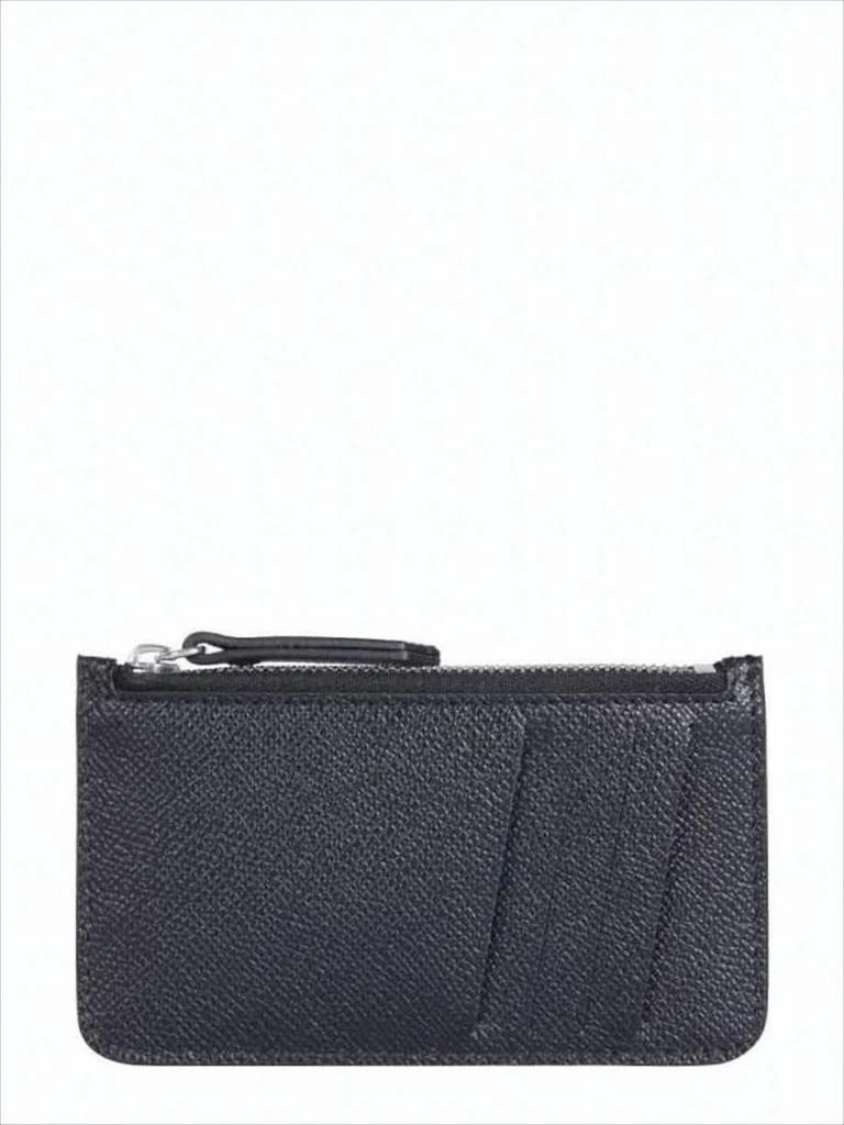 MAISON MARGIELA Calf Leather Wallet With Minimalist Design And Distinctive Stitches