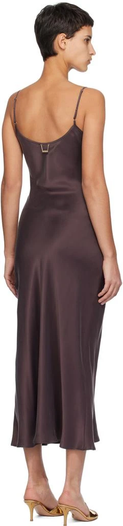 Silk Laundry Brown 1996 Maxi Dress 3
