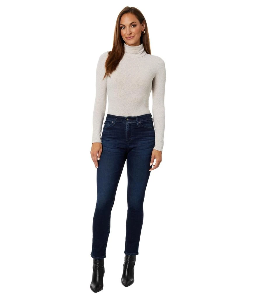 AG Jeans Mari High-Waist Slim Straight Leg Jeans in Vp Soho 4