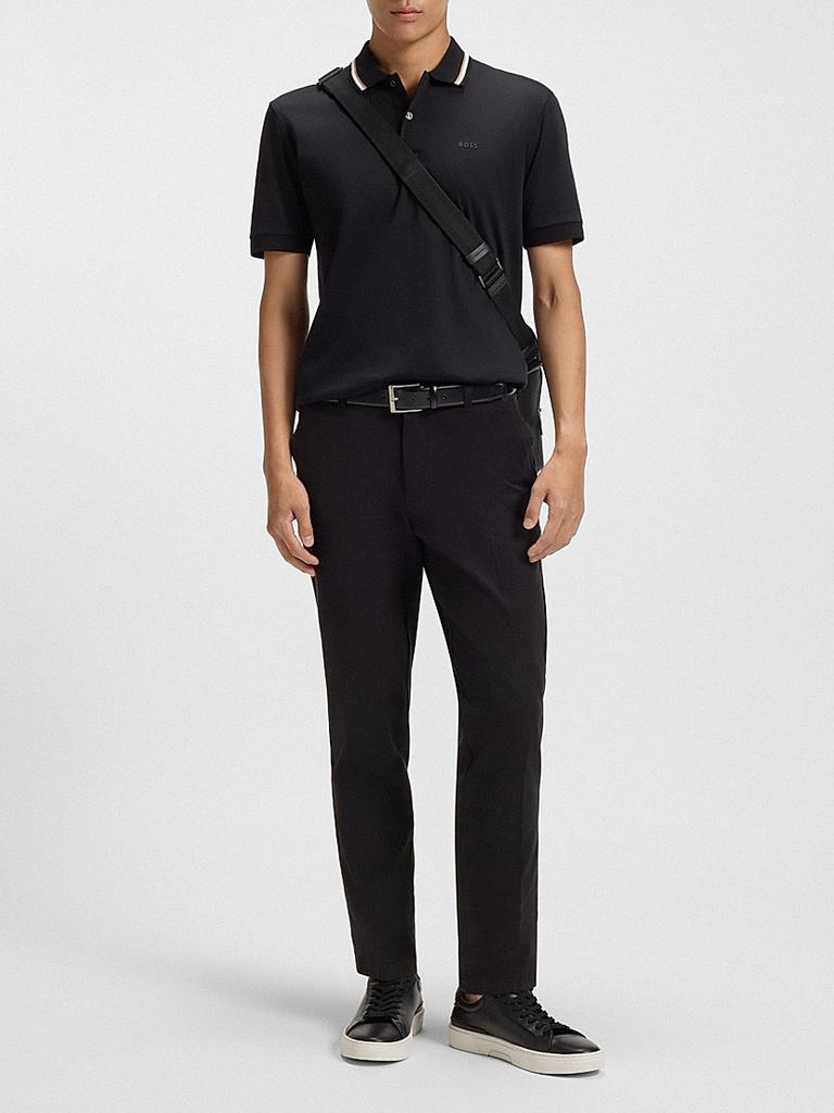 Hugo Boss Reporter Bag in Grained Italian Leather with Embossed Logo