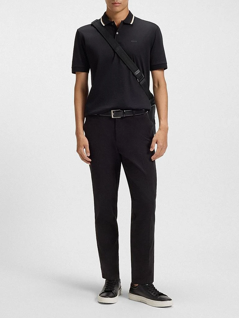 Hugo Boss Reporter Bag in Grained Italian Leather with Embossed Logo 2