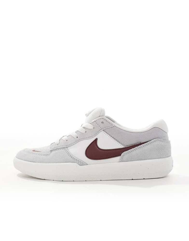 NIKE Nike SB Force 58 trainers in grey and red 2