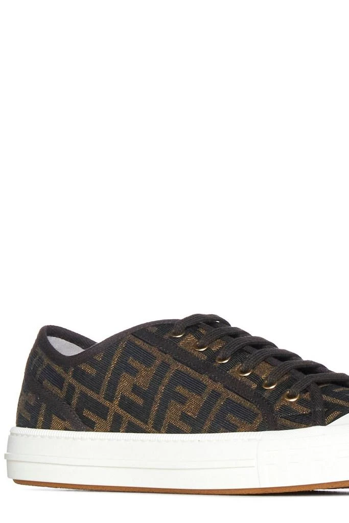 Fendi Fendi Logo Jacquard Lace-Up Sneakers 4