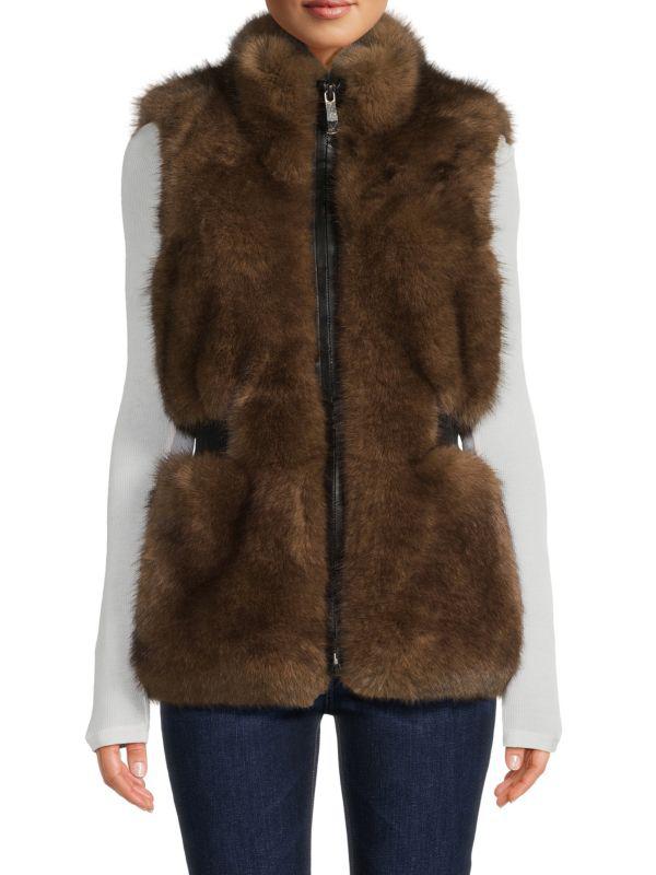 BELLE FARE Faux Fur Vest