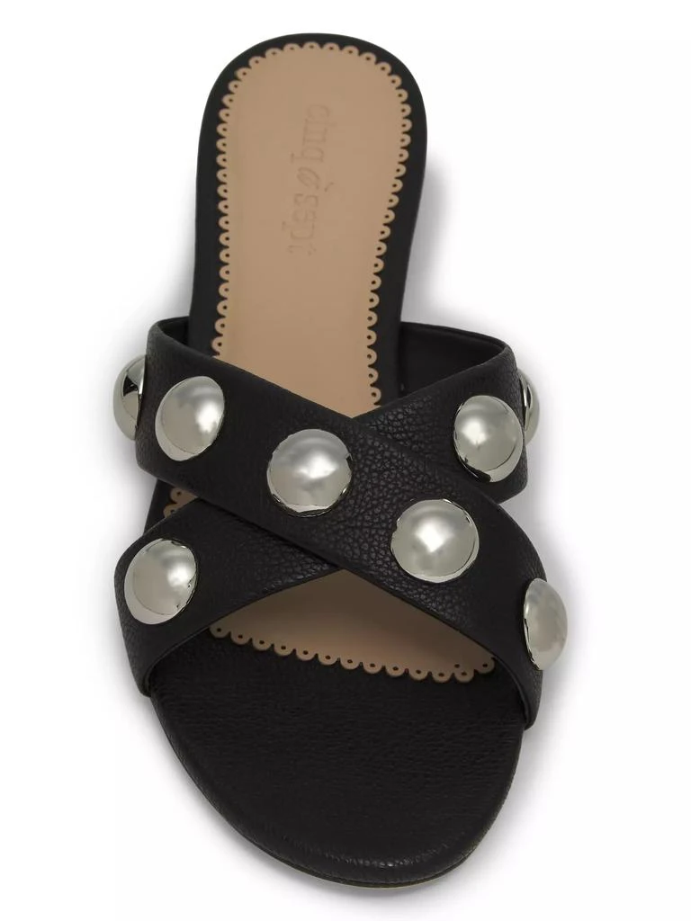 Cinq à Sept Grace Studded Leather Sandals 4