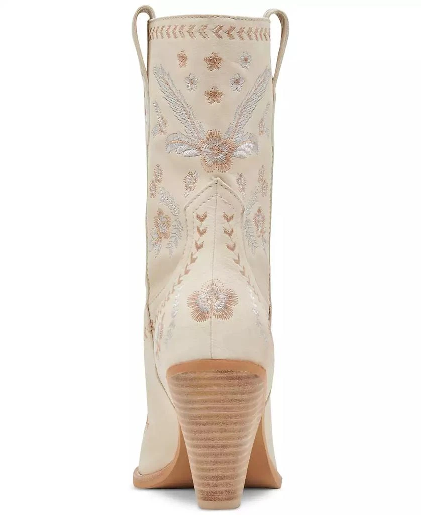 Dolce Vita Women's Jessey Floral Embroidered Heeled Western Dress Boots 3