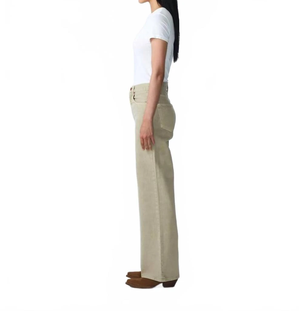 SLVRLAKE Grace Wide Leg Pants In Pale Khaki 4