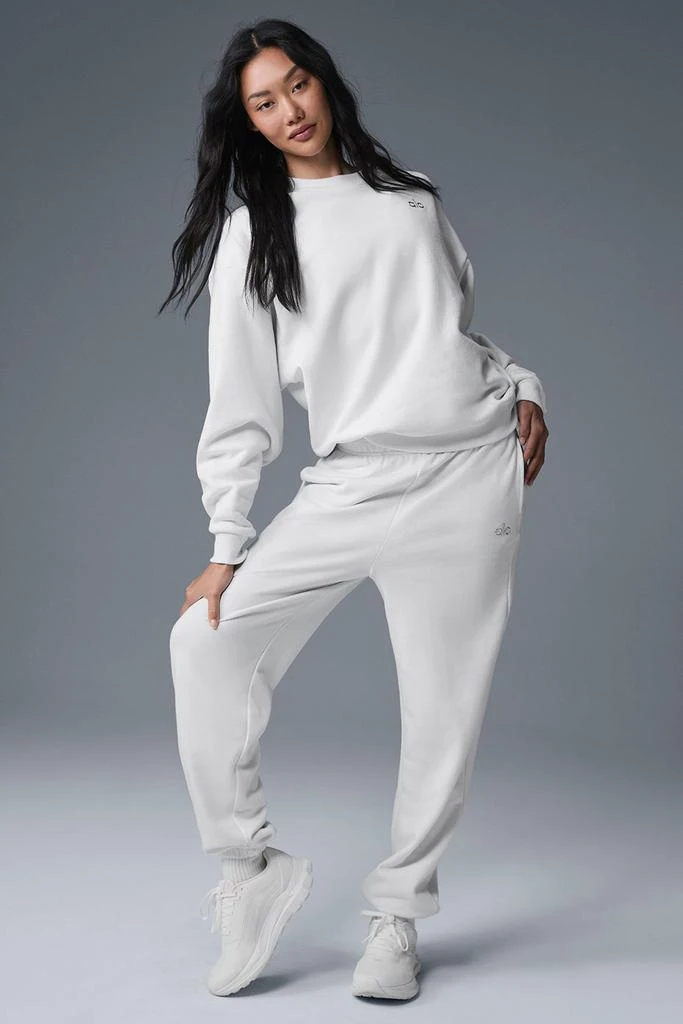 Alo Accolade Crew Neck Pullover - White 4