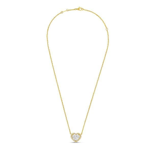 Diana M Jewels 14KT YG GOLD LAB GROWN HEART PENDANT WEIGHING 3.00 CTS TW 2