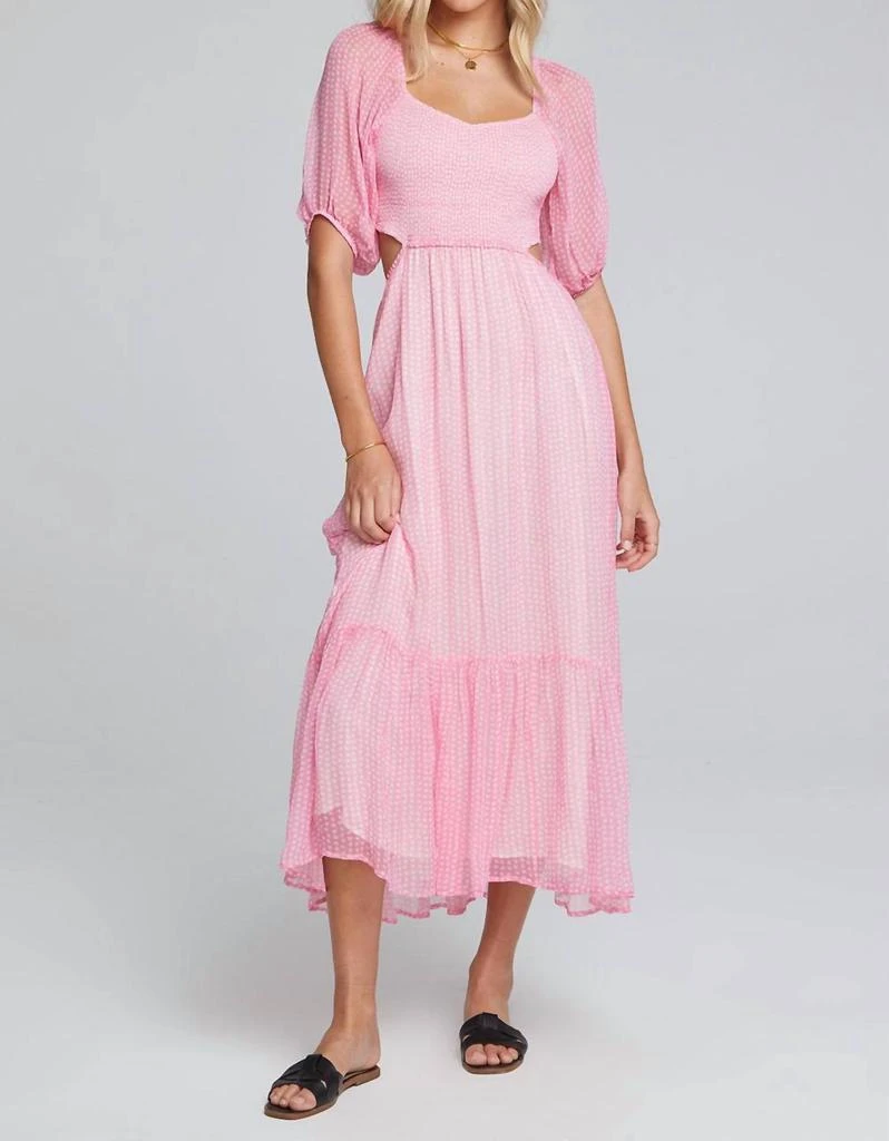 Saltwater Luxe - Lyla Midi Dress  On Sale Now with Up to 57% Off |  Discover Exclusive Deals & Savings at BeyondStyle  Authentic saltwater  LUXE women > dresses > midi|saltwater-luxe-lyla-midi-dress-bubble-gum| clothing|dresses|midi|patterned|pink ...
