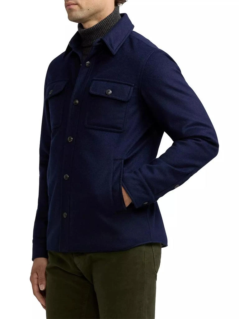 Ralph Lauren Everett Melton Wool-Blend Shirt Jacket 4