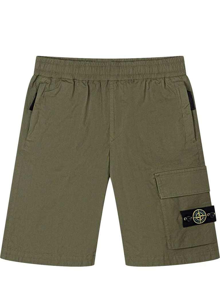 Stone Island Junior Stone Island Junior Logo Cargo Shorts