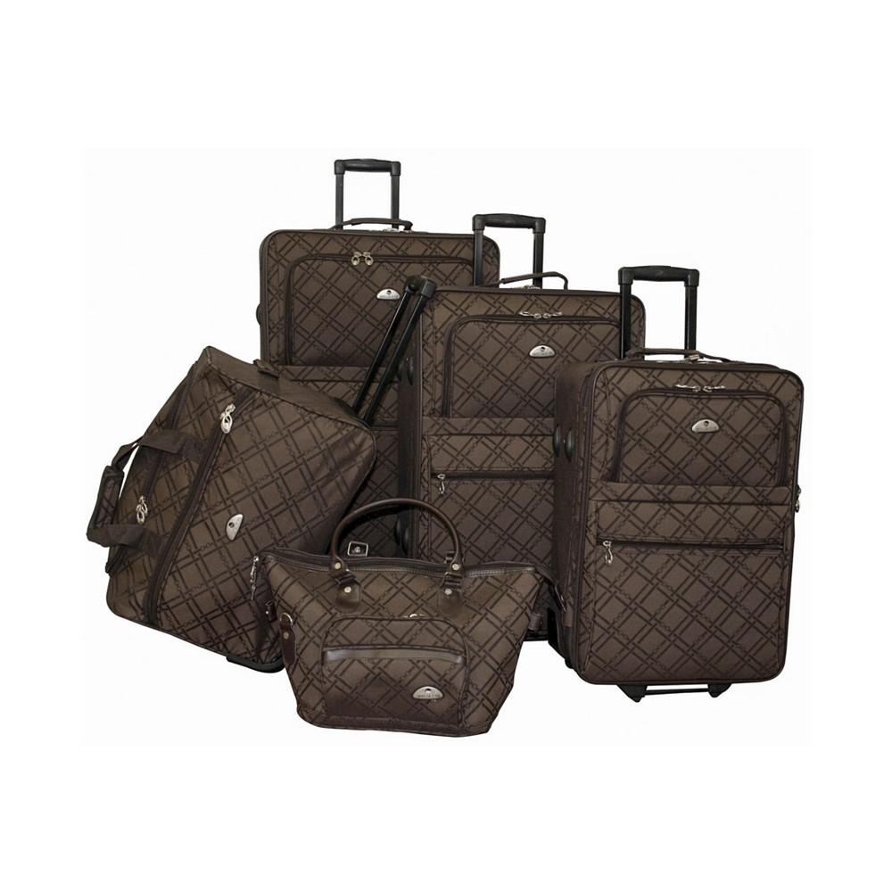 American Flyer Pemberly Buckles 5 Piece Luggage Set