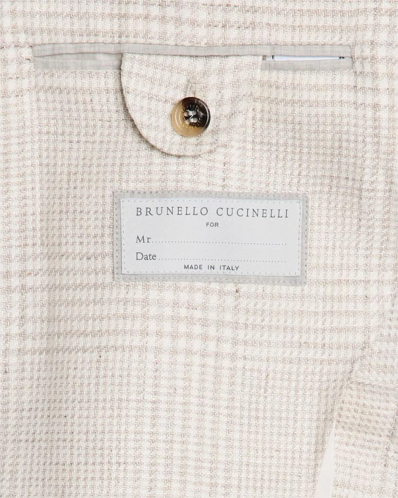 Brunello Cucinelli Men's Prince of Wales Plaid Cavallo Suit 6