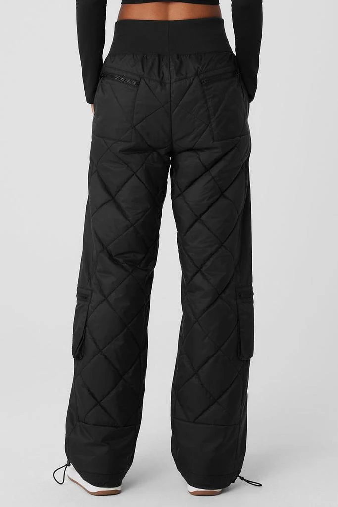 Alo High-Waist Snowrider Puffer Pant - Black 2