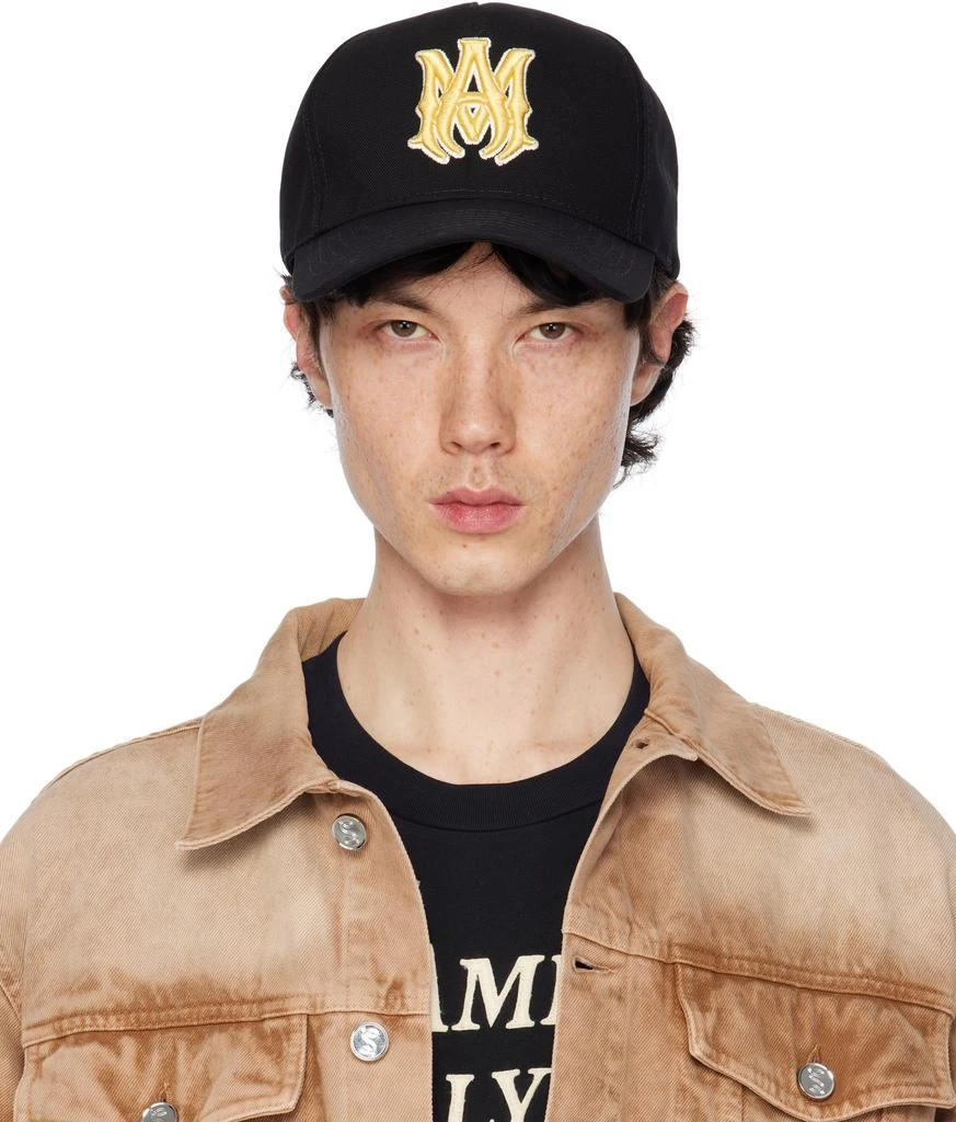 AMIRI Black MA Canvas Cap 1
