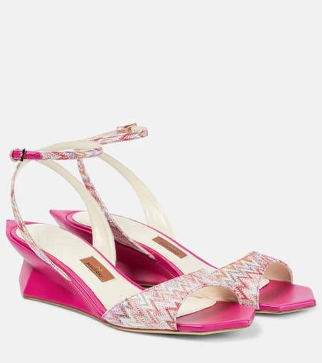 Missoni Zig Zag wedge sandals 1