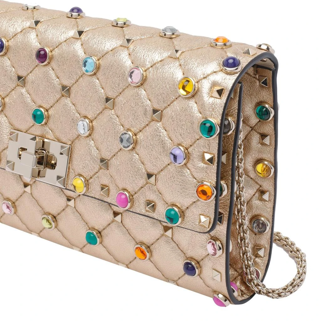 Valentino Valentino Garavani Rockstud Spike Foldover Top Clutch Bag 4