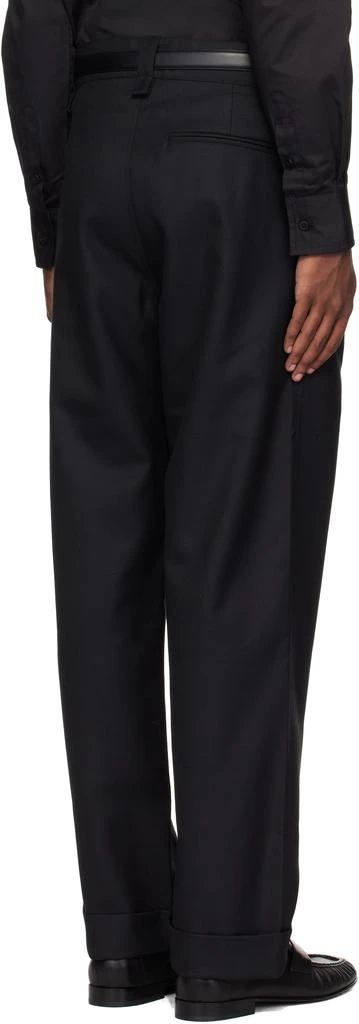 Galilee-By-Sea Black Classic Turn Up Trousers 3