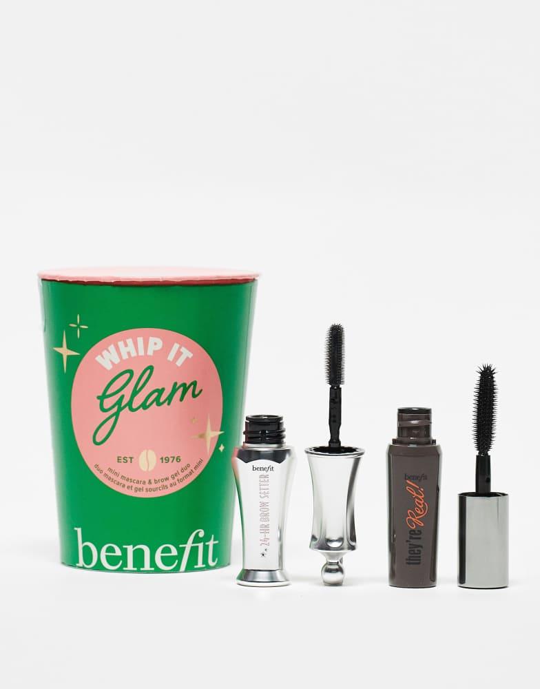 Benefit Cosmetics Benefit Whip It Glam Mini They're Real! Mascara & 24 Hour Brow Setter Duo - 32% saving