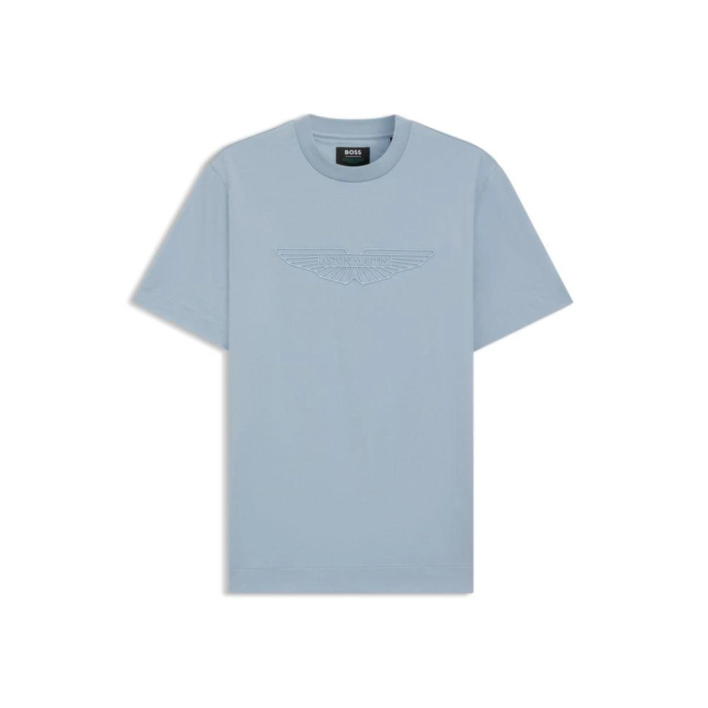 Hugo Boss x ASTON MARTIN mercerized-cotton T-shirt with wing detail