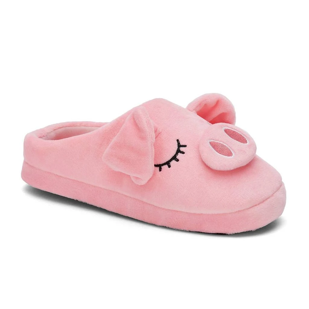 Andrea Women's Comfy Piggy Slippers In Pink 1