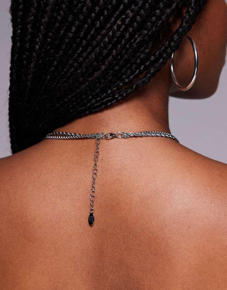 8 Other Reasons 8 Other Reasons layered coin necklace in silver