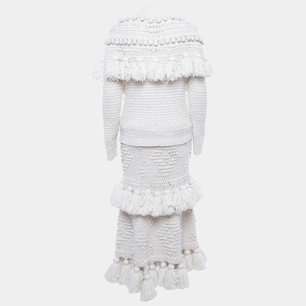 Zimmermann Zimmermann Ecru Crochet Wool kaleidoscope Jumper 
Skirt Set XS/S 2