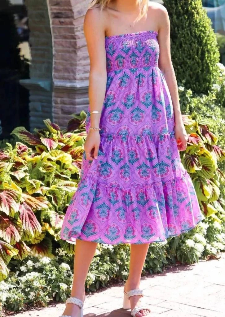 knee length dresses for ladies J. Marie | The Asher Button Up Midi Dress main image 0