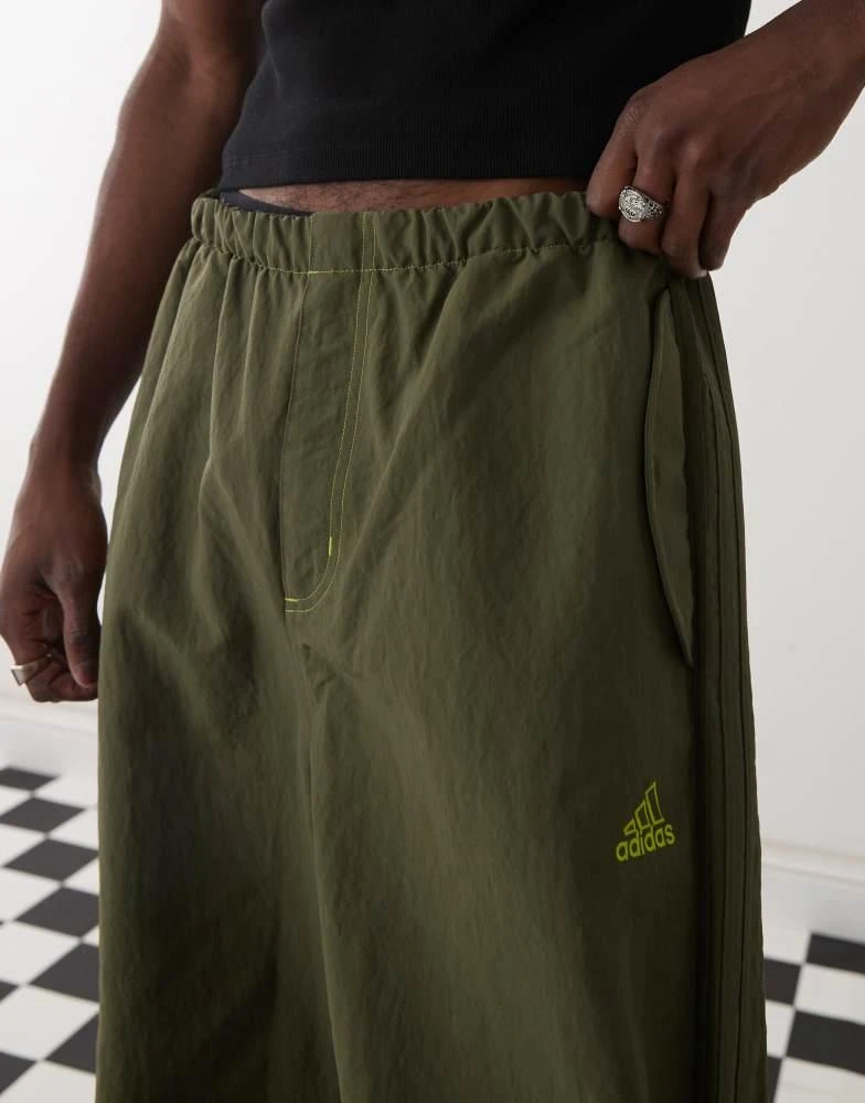 Adidas adidas Originals Street parachute pants in khaki 5