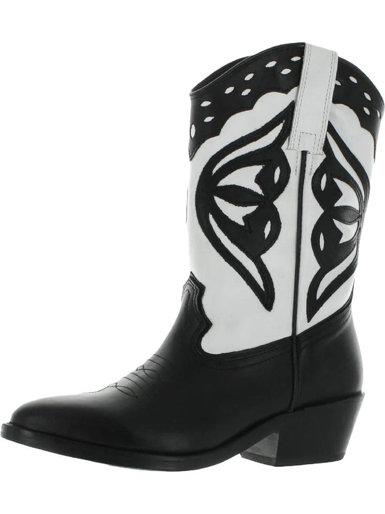 Steve Madden Laredo-M Womens Leather Almond Toe Cowboy, Western Boots 1