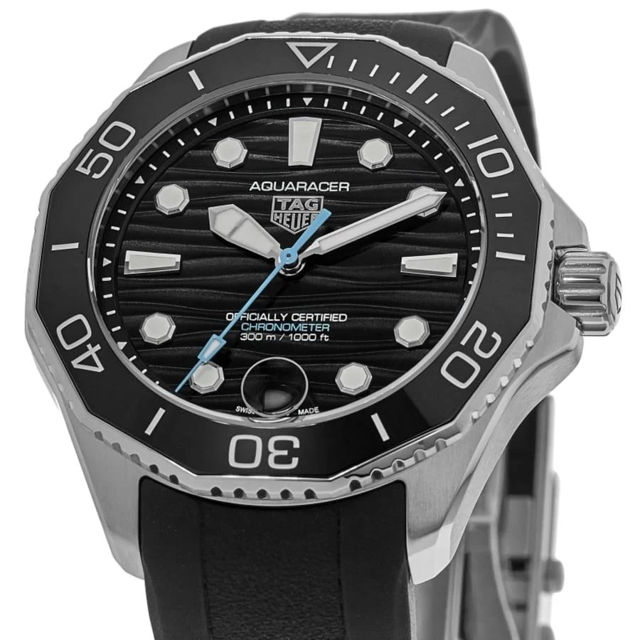 TAG Heuer Aquaracer Professional 300 Date Automatic Black Dial Rubber Strap Men's Watch WBP5110.FT6257 2