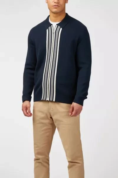 Ben Sherman Ben Sherman Textured Zip Through Sweater 5