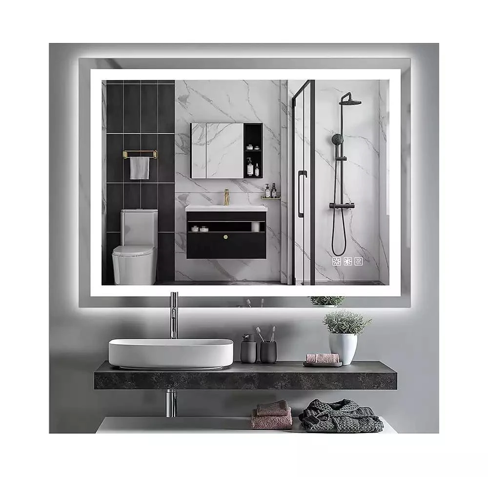 gaomon LED Bathroom Mirror with Lights 48 x 36 Inch/60x36 Inch LED Vanity Mirrors Wall Mounted Dimmable Front Lighted Anti-Fog Makeup Mirror for Bedroom 48 x 36 inch