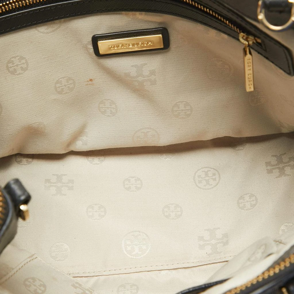 Tory Burch Tory Burch Black Saffiano Leather Double Zip Robinson Tote 8