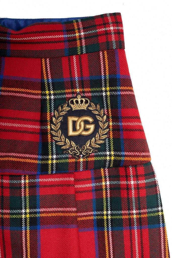 Dolce 
Gabbana Dolce 
Gabbana Kids Logo Embroidered Flared Skirt 3