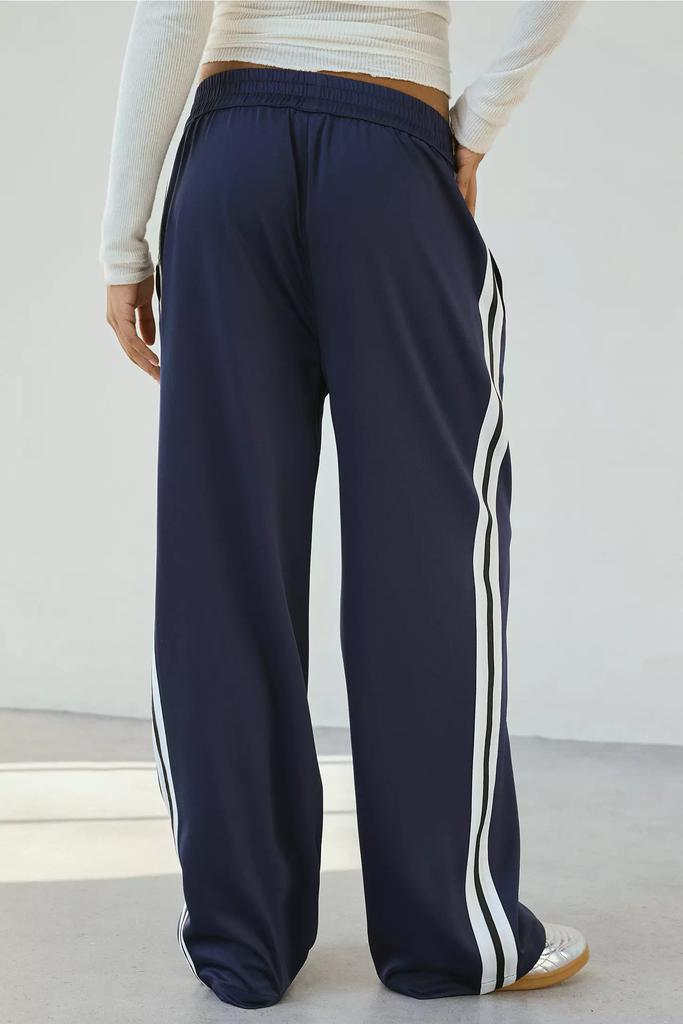 ボトムスその他 Wai Kei Line color block wide track pants BMY171 Striped Color Block Wide Leg Sweatpants Men - Baggy Joggers