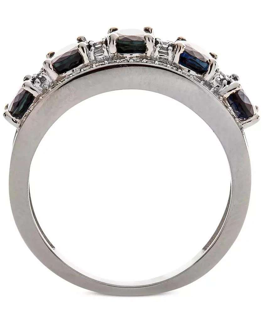 Macy's Sapphire (2-7/8 ct. t.w.) & Diamond (1/3 ct. t.w.) Ring in 14k White Gold (Also in Emerald, Tanzanite and Ruby) 4