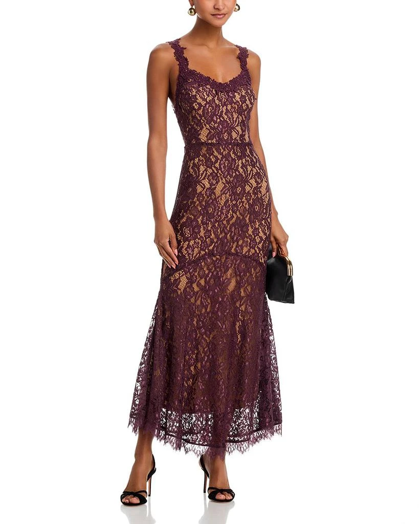 chinese dress ladies Baltic Born Womens Summerlin Lace Top Maxi Dress | Black main image 0