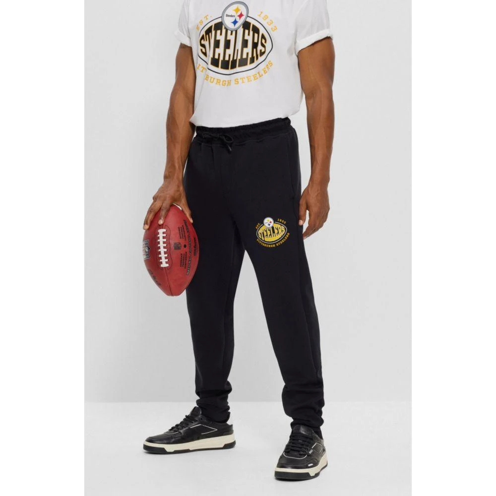 Hugo Boss x NFL cotton-blend tracksuit bottoms with collaborative branding 3