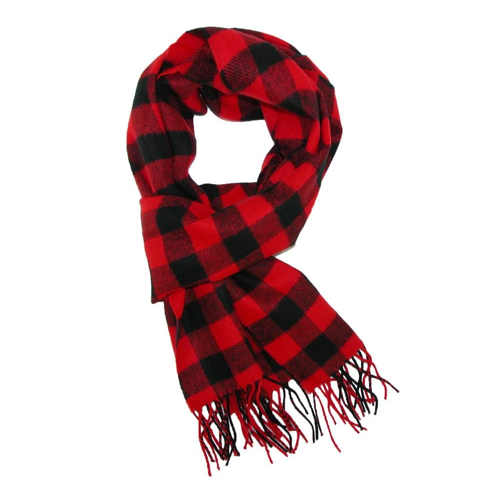 David & Young Softer Than Cashmere Buffalo Plaid Winter Scarf 3