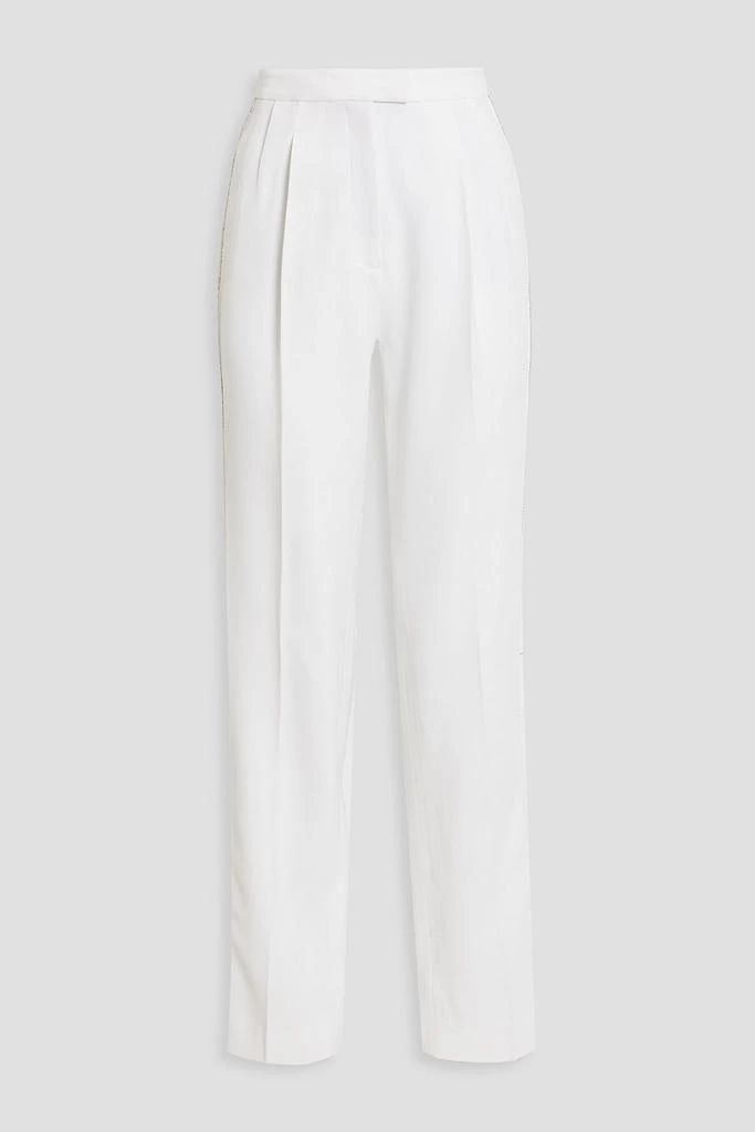 Michael Kors Crystal-embellished crepe straight-leg pants 1