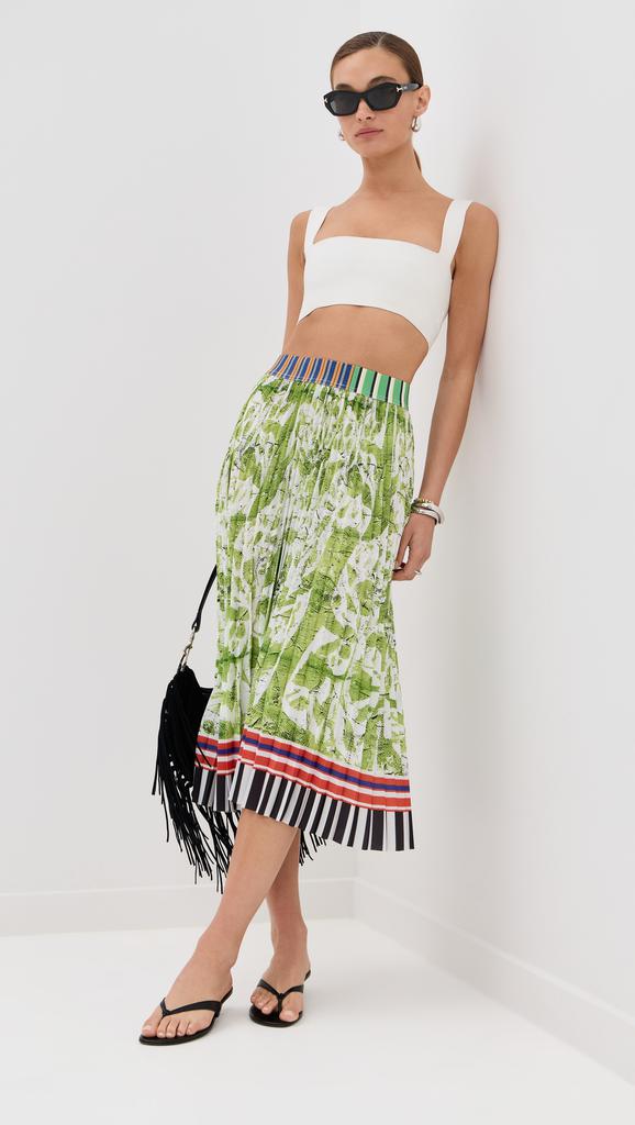 STELLA JEAN Printed Midi Skirt