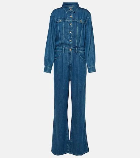 7 For All Mankind Western denim jumpsuit 1
