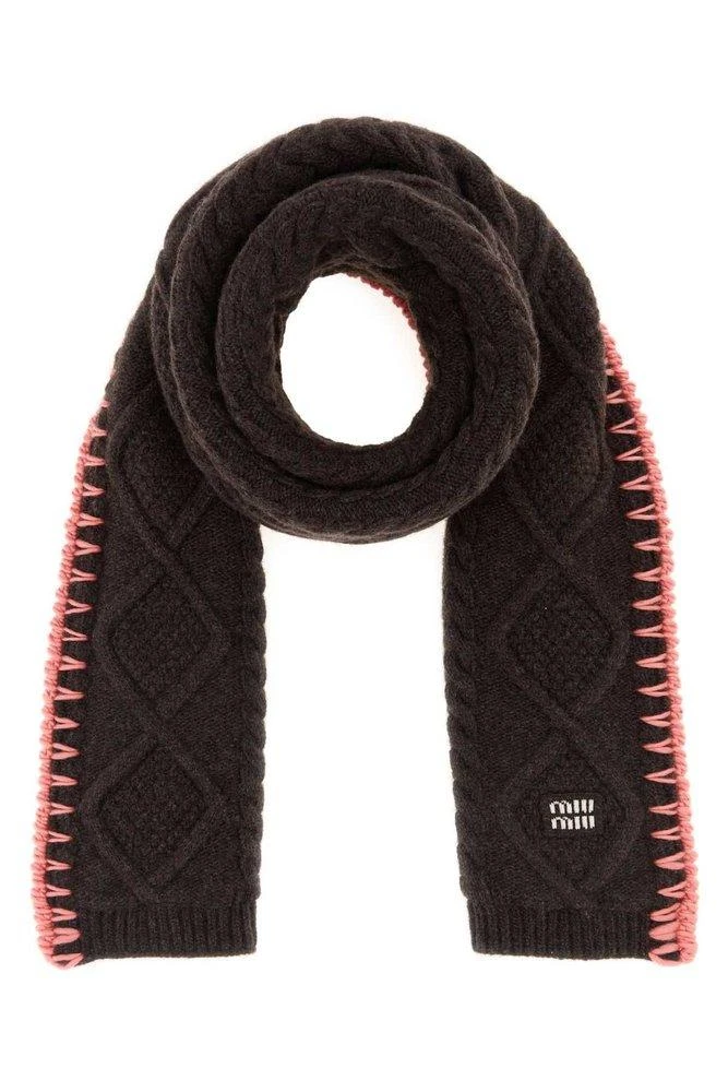 Miu Miu Miu Miu Maglia Aran Scarf