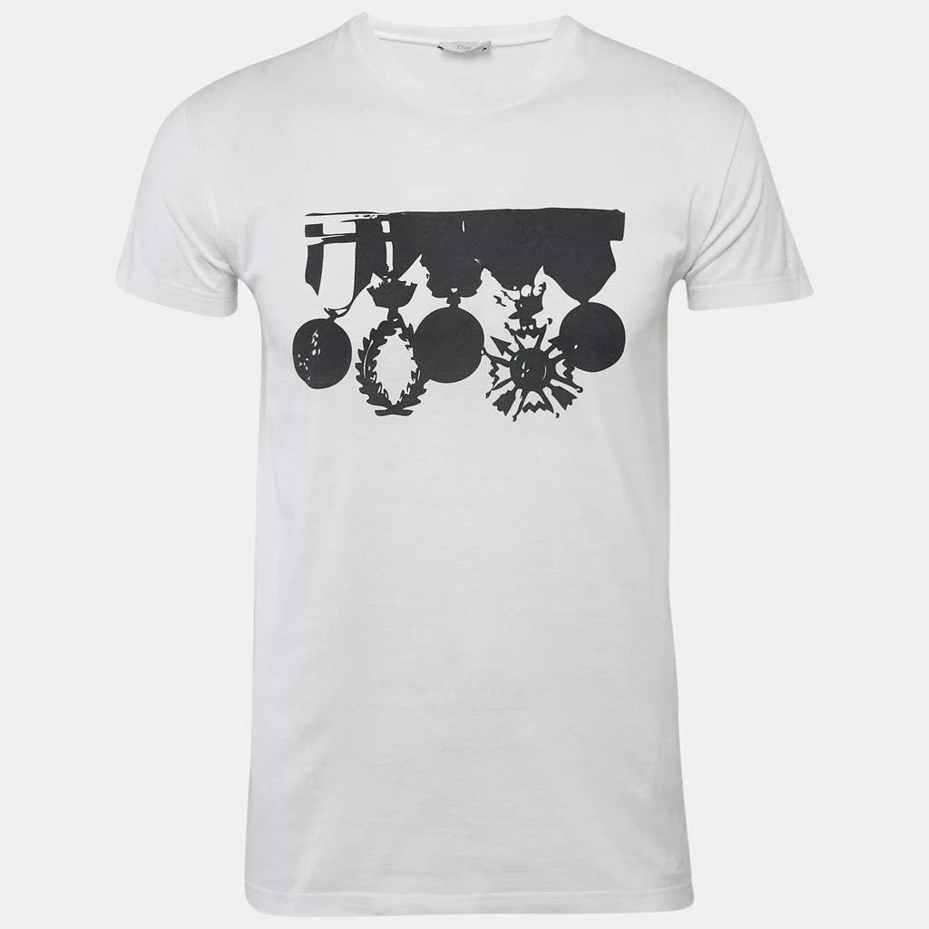 Dior Dior HoMme White Printed Jersey T-Shirt XS 1