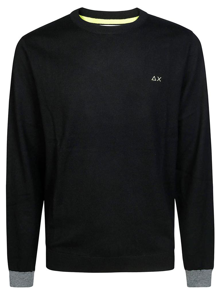 SUN 68 Sun 68 Logo Embroidered Crewneck Knitted Jumper
