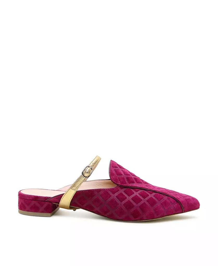 Alterre Women
s Burgundy Suede Twiggy Customizable Loafer Slide